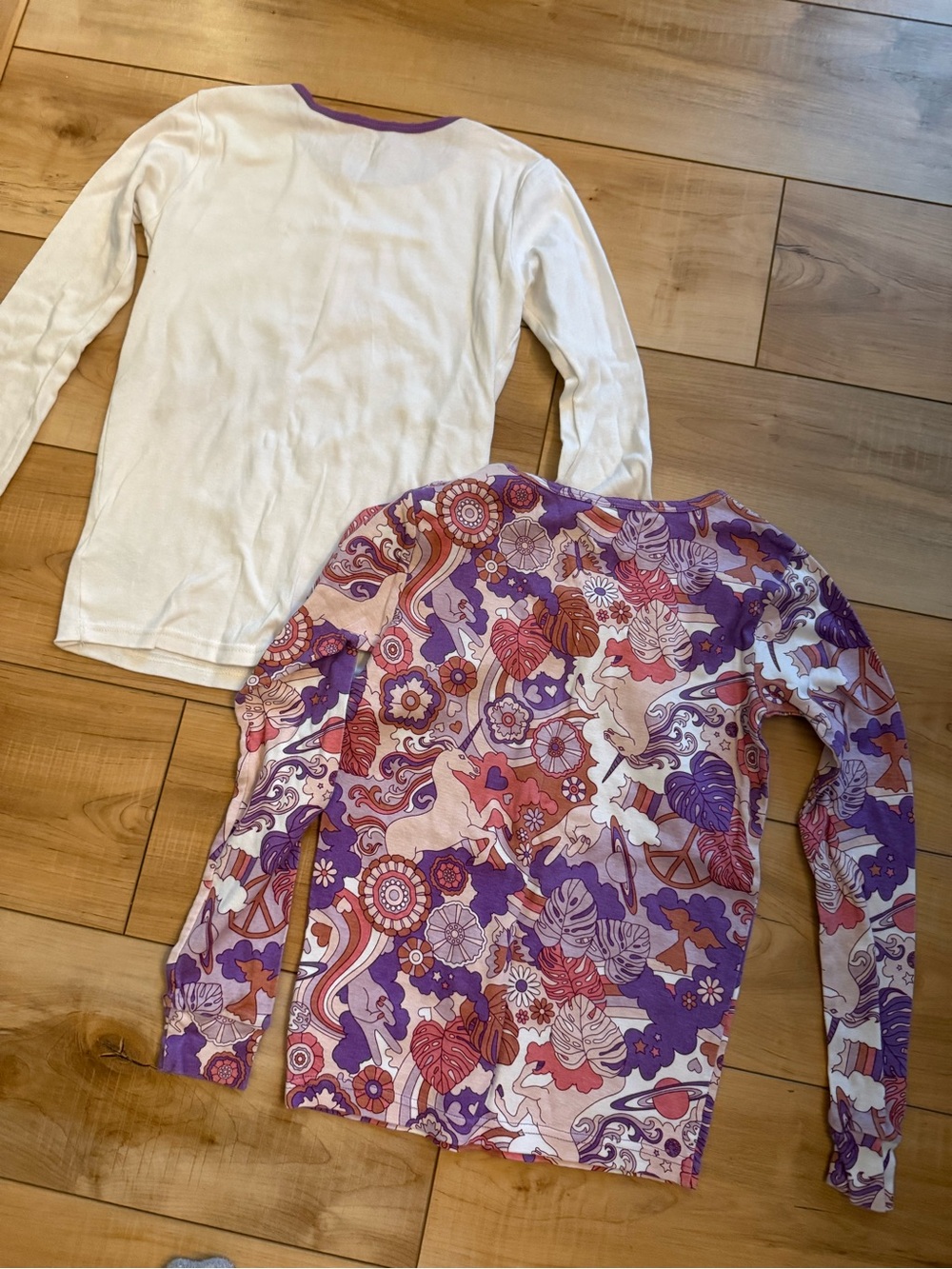Carter's Purple and Cream Unicorn Pajama Set - 2 Pack - Picture 9 of 12